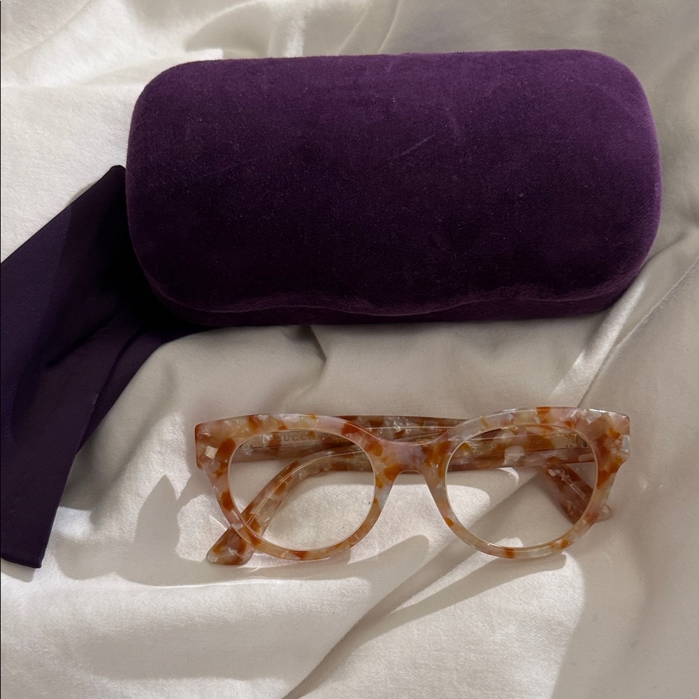 GUCCI Crystal Stars GG Tortoiseshell Women's Eyeglasses